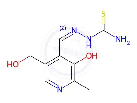 Chemical structure of pyridoxal thiosemicarbazone
