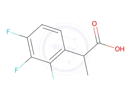 Chemical structure of 2-(2,3,4-Trifluorophenyl)propanoic acid