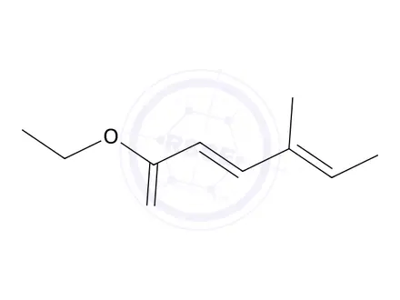 Chemical structure of (2E,4E)-4-Methyl-2,4-hexadienoic Acid Ethyl Ester