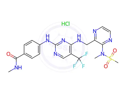 Chemical structure of Defactinib Hydrochloride