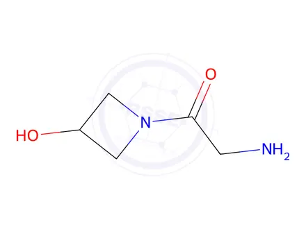 Chemical structure of 2-amino-1-(3-hydroxyazetidin-1-yl)ethan-1-one