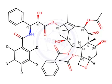 Chemical structure of Paclitaxel-d5