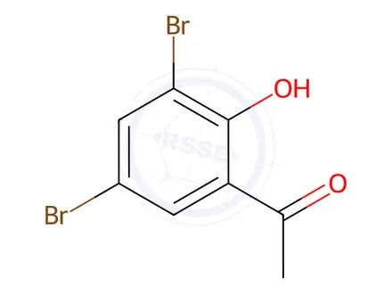 Chemical structure of 3',5'-Dibromo-2’-hydroxyacetophenone