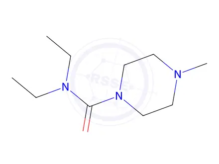 Chemical structure of N,N-Diethyl-4-methyl-1-piperazinecarboxamide