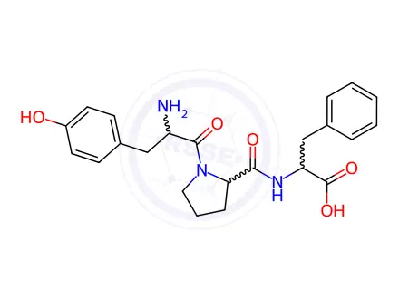 Chemical structure of β-Casomorphin (1-3)