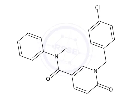 Chemical structure of 1-(4-Chlorobenzyl)-N-methyl-6-oxo-N-phenyl-1,6-dihydropyridine-3-carboxamide