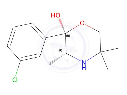 Chemical structure of Bupropion Morpholinol (2R,3R)-Isomer