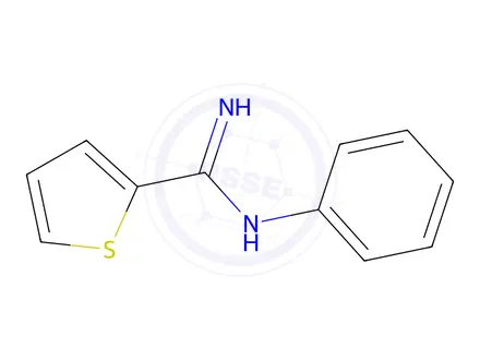 Chemical structure of N-phenylthiophene-2-carboximidamide