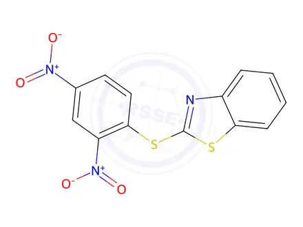 Chemical structure of 2-((2,4-Dinitrophenyl)thio)benzo[d]thiazole