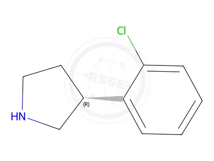 Chemical structure of (R)-3-(2-Chlorophenyl)pyrrolidine