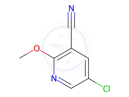 Chemical structure of 5-Chloro-2-methoxynicotinonitrile