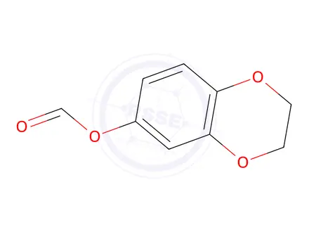 Chemical structure of 2,3-dihydro-1,4-benzodioxin-6-yl formate