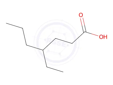 Chemical structure of 4-Ethylheptanoic acid