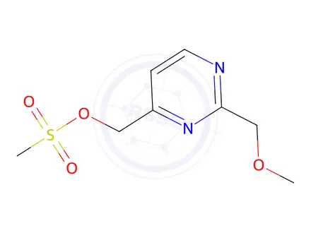Chemical structure of (2-(Methoxymethyl)pyrimidin-4-yl)methyl methanesulfonate