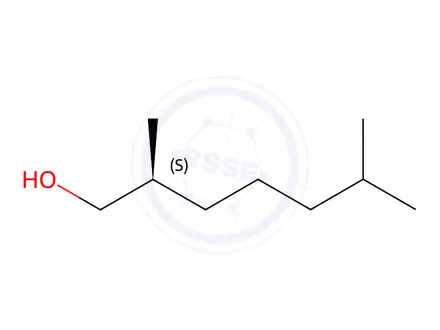 Chemical structure of (2S)-2,6-dimethylheptan-1-ol