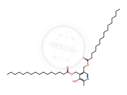 Chemical structure of Pyridoxine 3,4-Dipalmitate