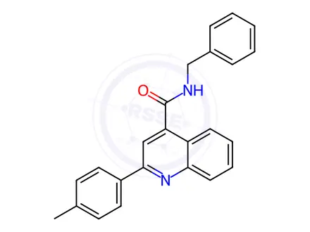 Chemical structure of N-Benzyl-2-(p-tolyl)quinoline-4-carboxamide