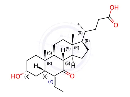 Chemical structure of Obeticholic Acid Impurity 86