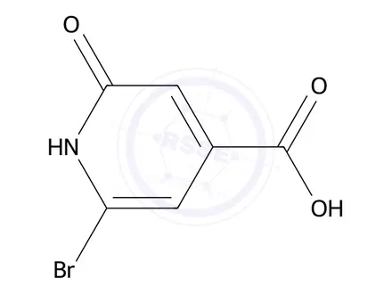 Chemical structure of 2-bromo-6-hydroxypyridine-4-carboxylic acid