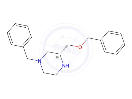 Chemical structure of (R)-1-benzyl-3-((benzyloxy)methyl)piperazine