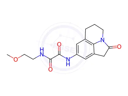 Chemical structure of N1-(2-Methoxyethyl)-N2-(2-oxo-1,2,5,6-tetrahydro-4H-pyrrolo[3,2,1-ij]quinolin-8-yl)oxalamide
