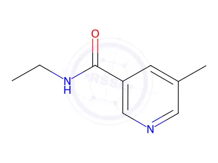 Chemical structure of N-ethyl-5-methylnicotinamide