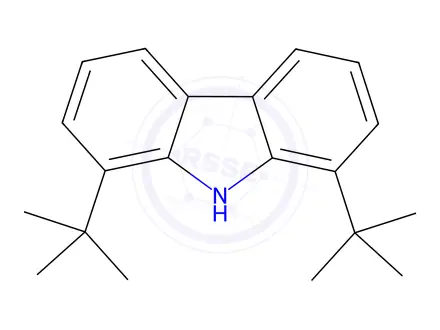 Chemical structure of 1,8-Di-tert-butyl-9H-carbazole