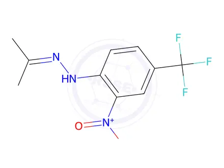 Chemical structure of Acetone 2-Nitro-4-(Trifluoromethyl)Phenylhydrazone