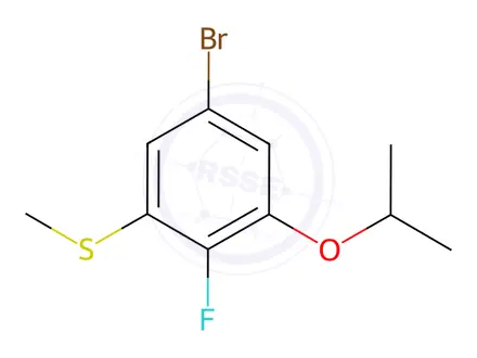 Chemical structure of (5-Bromo-2-fluoro-3-isopropoxyphenyl)(methyl)sulfane