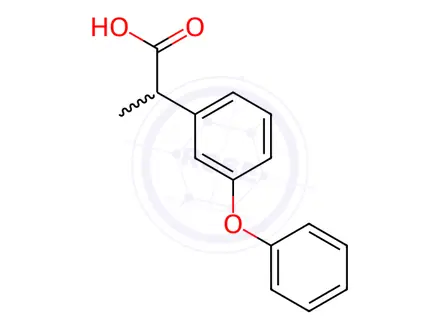 Chemical structure of Fenoprofen
