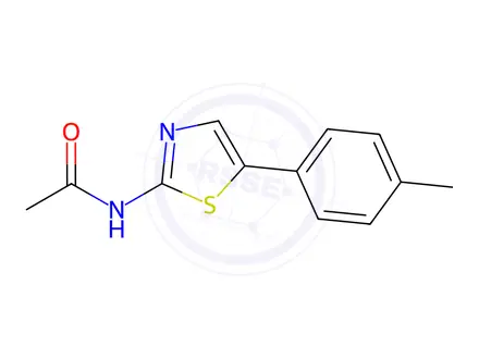 Chemical structure of N-(5-(p-tolyl)thiazol-2-yl)acetamide