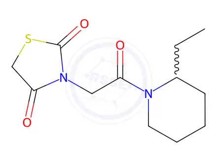 Chemical structure of 3-[2-(2-Ethylpiperidin-1-yl)-2-oxoethyl]-1,3-thiazolidine-2,4-dione