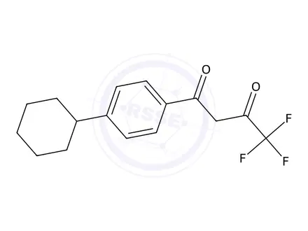 Chemical structure of 1-(4-Cyclohexylphenyl)-4,4,4-trifluorobutane-1,3-dione
