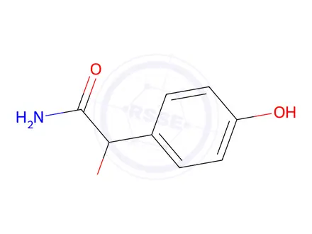 Chemical structure of p-Hydroxymandelamide