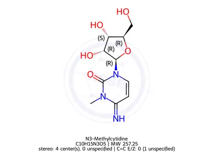 Chemical structure of N3-Methylcytidine