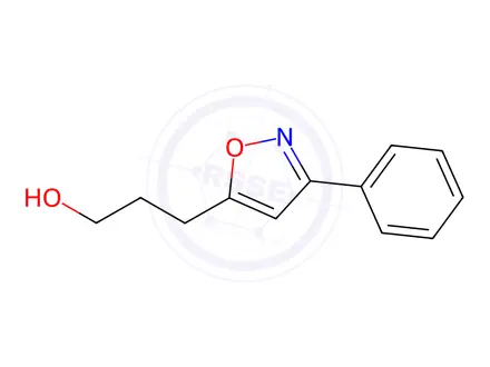 Chemical structure of JR-14078, 3-(3-Phenylisoxazol-5-yl)propan-1-ol, 97%