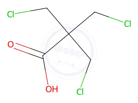 Chemical structure of 3-Chloro-2,2-bis(chloromethyl)propanoic acid