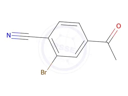 Chemical structure of 4-Acetyl-2-bromobenzonitrile