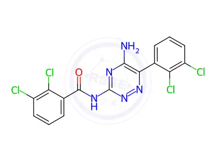 Chemical structure of Lamotrigine EP Impurity F (Lamotrigine USP Related Compound D)