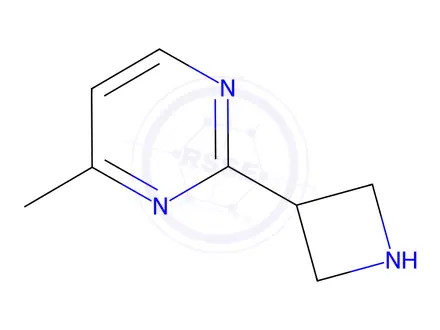 Chemical structure of 2-(Azetidin-3-yl)-4-methylpyrimidine