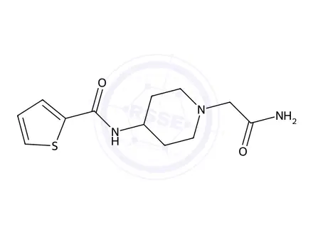 Chemical structure of n-(1-(2-Amino-2-oxoethyl)piperidin-4-yl)thiophene-2-carboxamide
