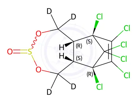 Chemical structure of α-Endosulfan-[D4]