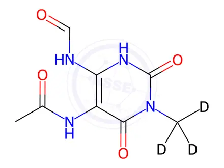 Chemical structure of Uracil Impurity 82-d3
