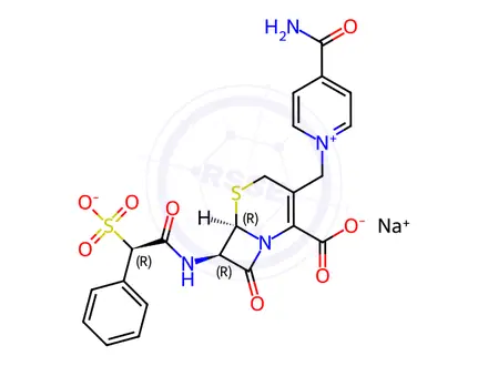 Chemical structure of Cefsulodine Sodium