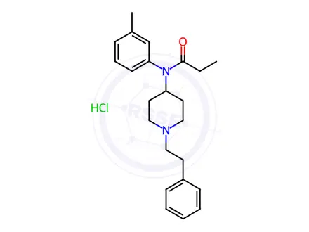 Chemical structure of m-Methyl Fentanyl Hydrochloride