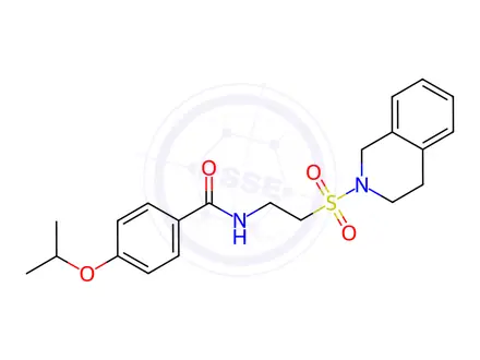 Chemical structure of N-(2-((3,4-Dihydroisoquinolin-2(1H)-yl)sulfonyl)ethyl)-4-isopropoxybenzamide