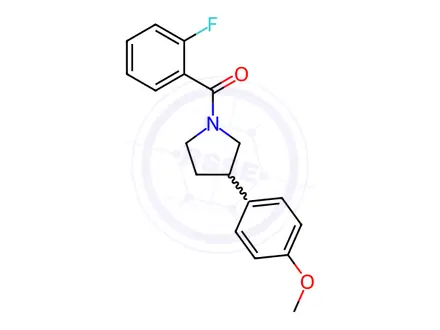 Chemical structure of (2-Fluorophenyl)(3-(4-methoxyphenyl)pyrrolidin-1-yl)methanone