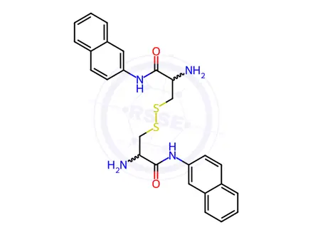 Chemical structure of (H-CYS-BETANA)2 2HBR