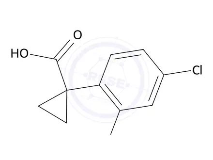 Chemical structure of 1-(4-Chloro-2-fluorophenyl)cyclopropane-1-carboxylic acid