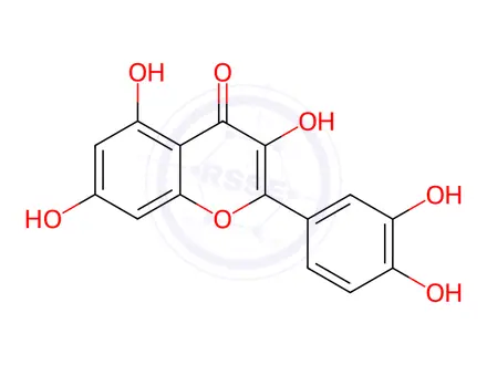 Chemical structure of Quercetin